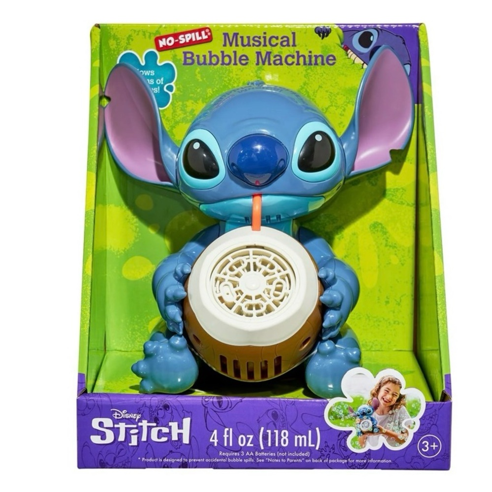 NEW Disney Stitch Musical Bubble Machine NIB
